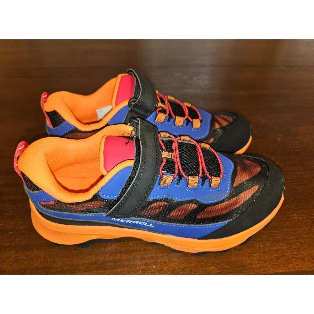 Merrell Moab Speed low waterproof shoe Size 7‎ MK267234 Blue Orange hiking